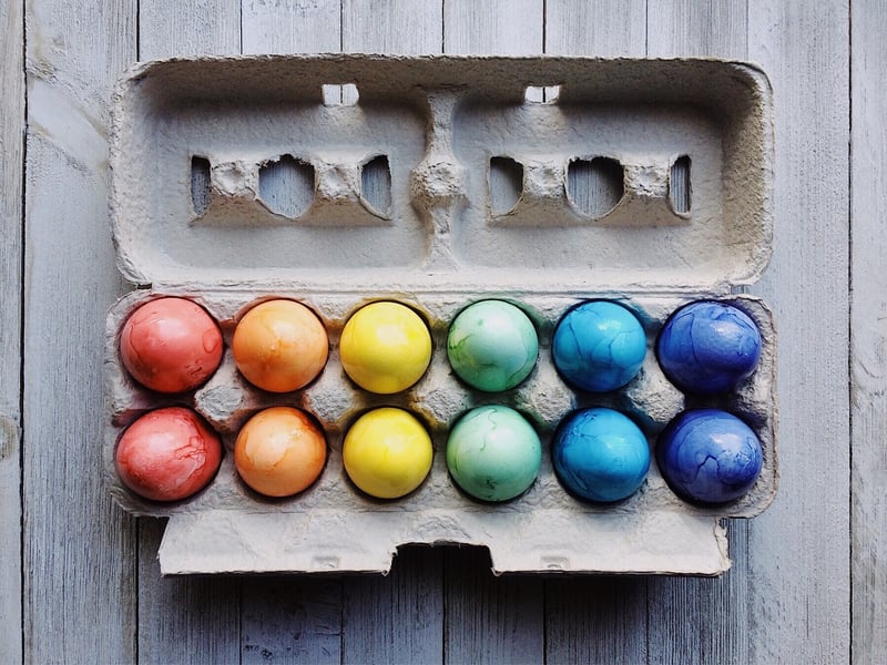 Repurpose egg cartons for crafts